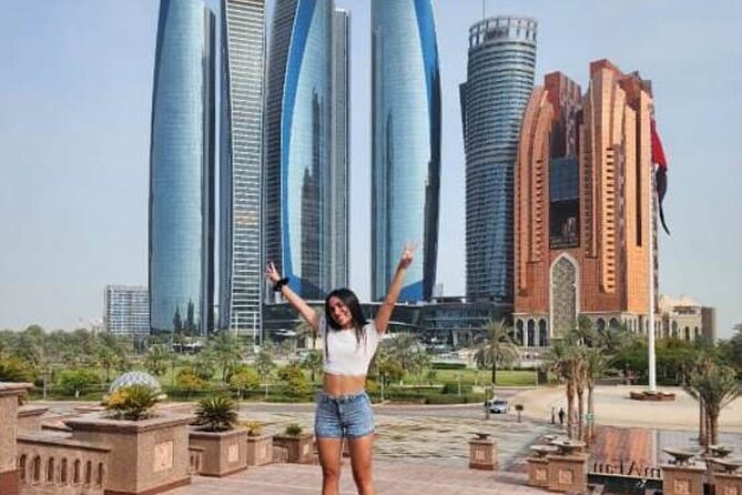 Abu Dhabi City Tour of Grand Mosque, Palace, Louvre, and Ferrari - Emirates Palace and Etihad Towers