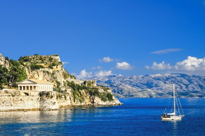 Achilleion Palace and Corfu Old Town Tour - Vlacherna Monastery and the Kanoni viewpoint