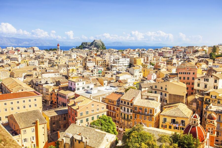 Achilleion Palace, Kanoni & Corfu Old Town Private Tour - Panagia Vlacherna and the view toward Mouse Island