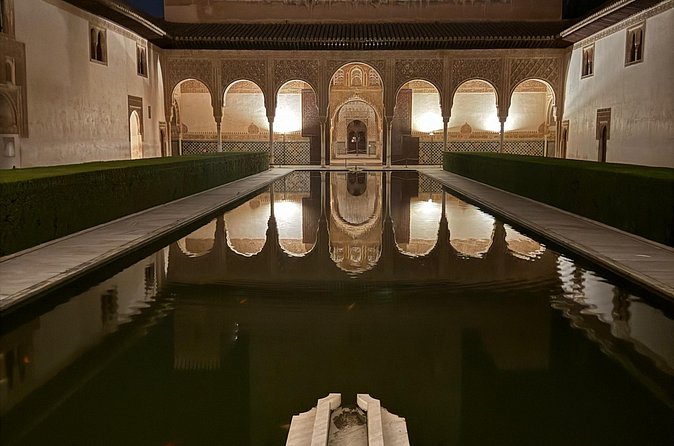 Alhambra Night Tour with tickets included Nasrid Palaces - The pace, group size, and radio headsets