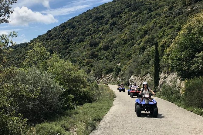 ATV Quad Guided Sightseeing/ Exploring Tour@The Pink Palace Corfu - Pentati lunch with a view