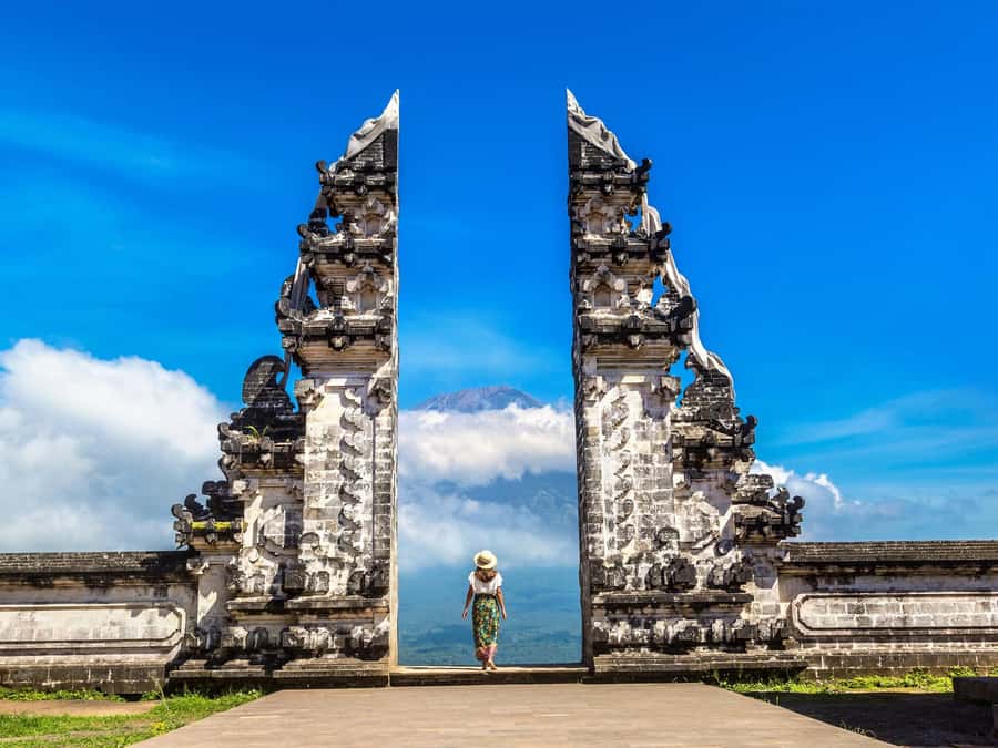 Bali: Lempuyang Temple, Water Palace, and Waterfall Tour. - Tukad Cepung Waterfall through the canyon