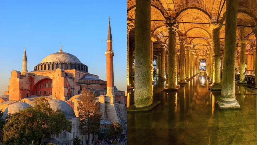 Basilica Cistern & Hagia Sophia with Optional Topkapi Palace - Seeing Hagia Sophia from the upper floor