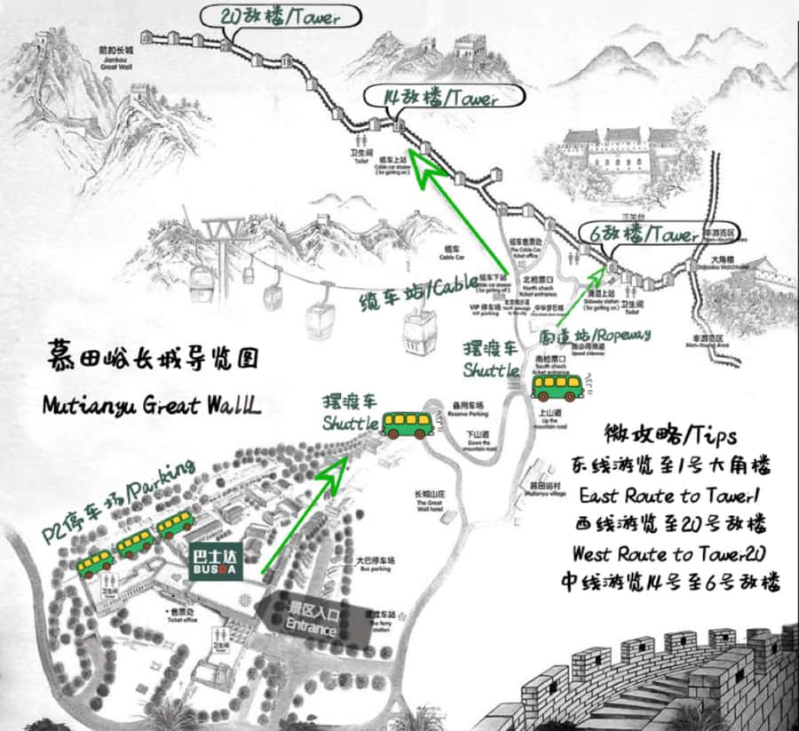 Beijing: Mutianyu Great Wall & Summer Palace Day Tour - Four hours at Mutianyu Great Wall