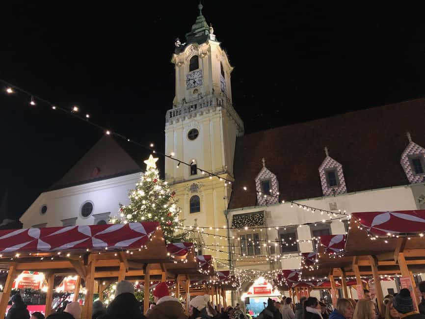 Bratislava: Winter Walk with Primate’s Palace & Local Treats - Salvator Pharmacy and the fairy tale figures