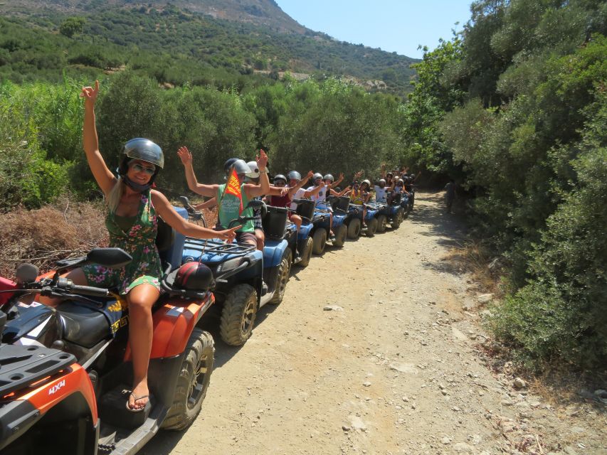 Crete: Quad Safari with Monastery, Malia Palace and Lunch - Olive oil at Vasilakis Estate in Neapoli