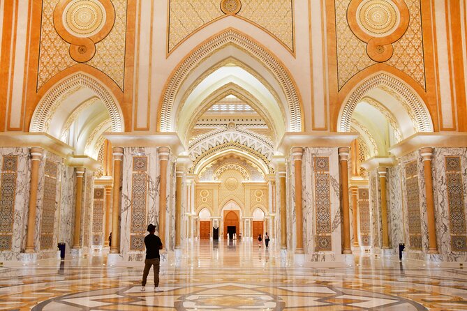 Dubai to Abu Dhabi Day Trip: Grand Mosque, Palace & Etihad Towers - Sheikh Zayed Grand Mosque: allow time for the details