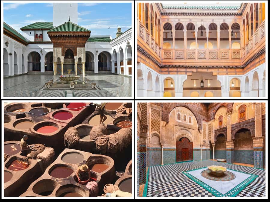 Fes: Royal Palace, Madrasa, Tannery & Souks and Medina Tour - The golden gates of the Royal Palace