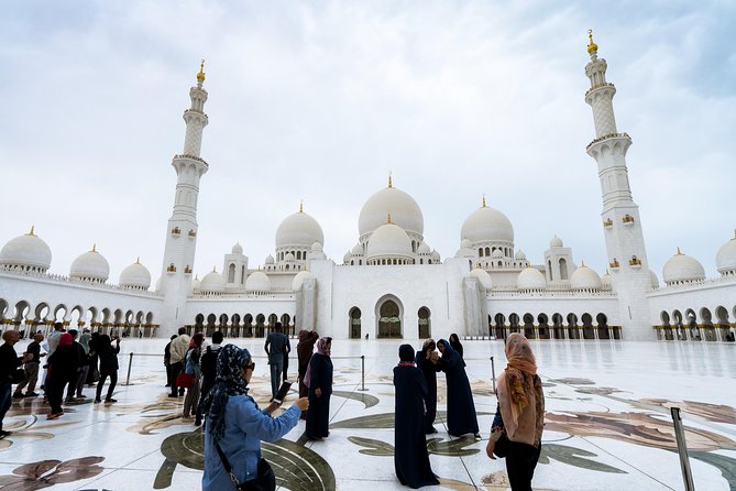 From Abu Dhabi: Grand Mosque, Qasr Al Watan Palace & Etihad Tower - The Sheikh Zayed Grand Mosque deserves the longest look