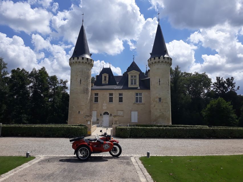 From Bordeaux: Médoc Vineyard and Chateau Tour by Sidecar - A chateau visit with Grand Cru wine
