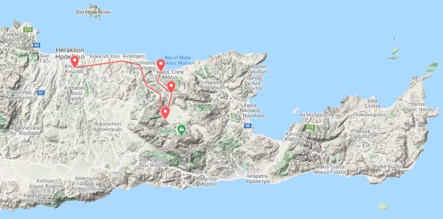 From Chania: Cave of Zeus & Knossos Palace Private Day Tour - The pace of a 10-hour private day