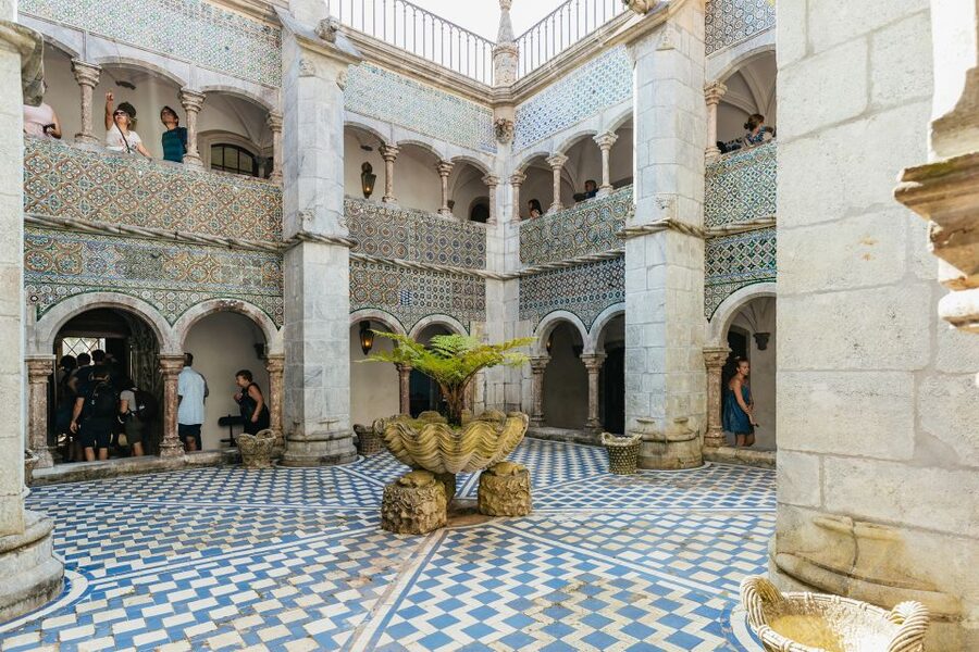 From Lisbon: Sintra & Cascais Group Tour with Pena Palace - An hour in polished Cascais