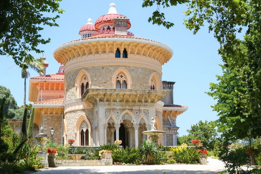 From Lisbon: Sintra Tour - Pena, Regaleira & Monserrate - Pena Palace: Portugal’s most theatrical viewpoint
