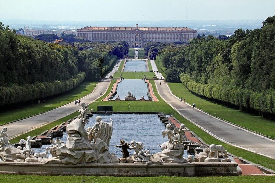 From Naples: Caserta Royal Palace & Historic Center - Fountains, flowers, and the English Garden