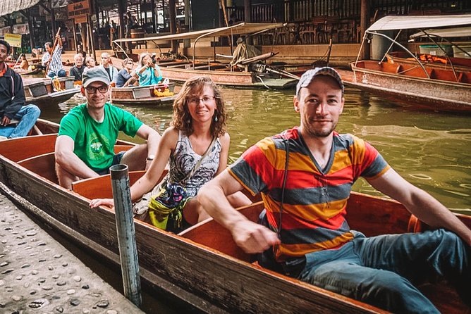 Grand Palace, Damnoen Floating Market & Maeklong Railway Market Tour – Full Day - Heat, walking, and mobility considerations