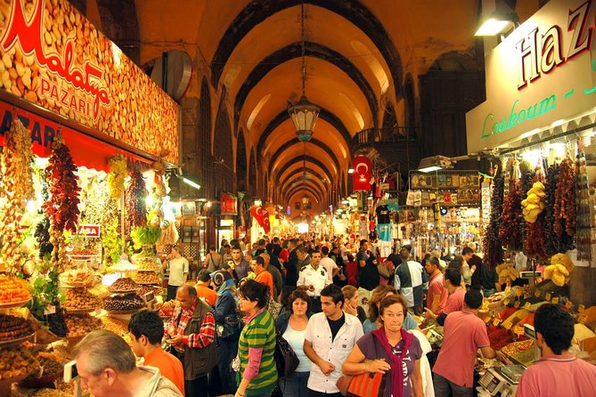 Istanbul Boat Cruise and Dolmabahce Palace & Two Continents - The Golden Horn and old city walls from the coach
