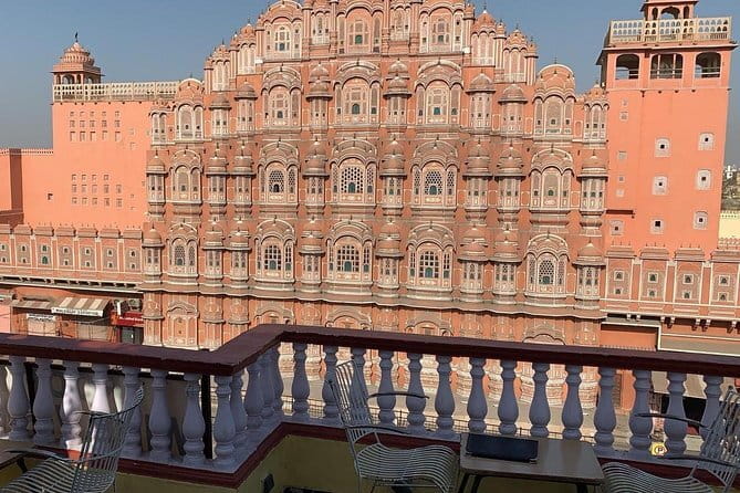 Jaipur: Uncharted City Tour-Fort & Palace | Walk | Block Printing - The Amer walk shows the town behind the fort