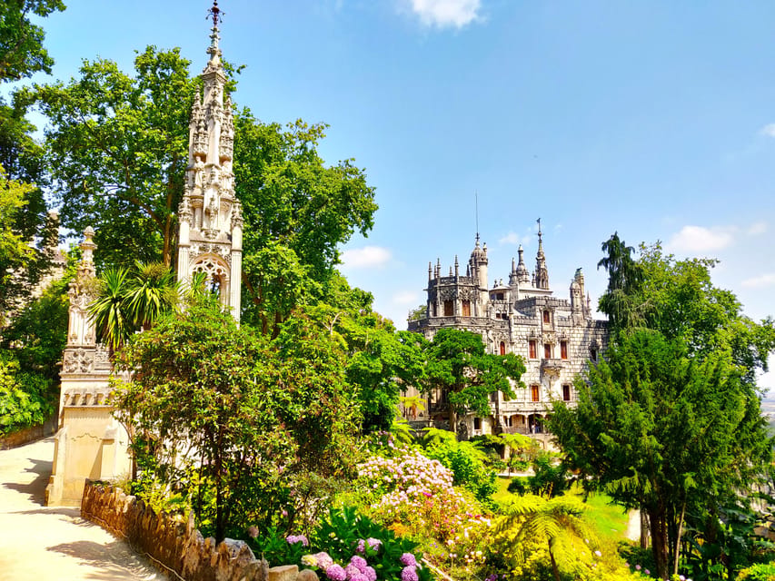 Lisbon: Half-Day Sintra Tour with Pena Palace and Regaleira - Pena Palace terraces and the first big view