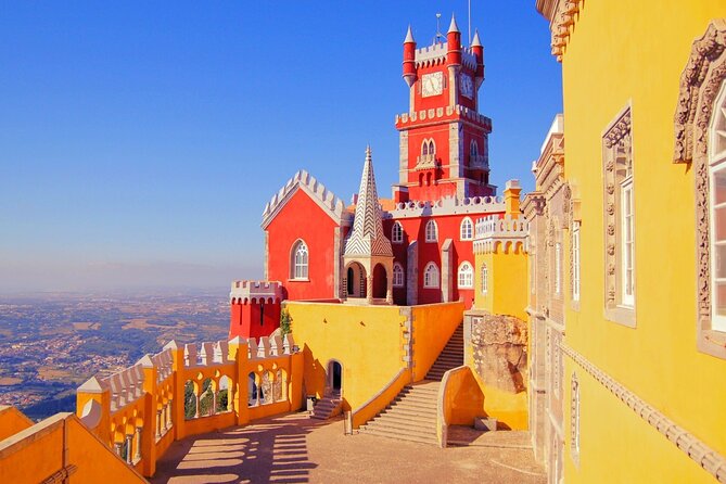 Lisbon: Pena Palace, Sintra CaboRoca Cascais Day Tour Small Group - Pena Palace and its steep green setting