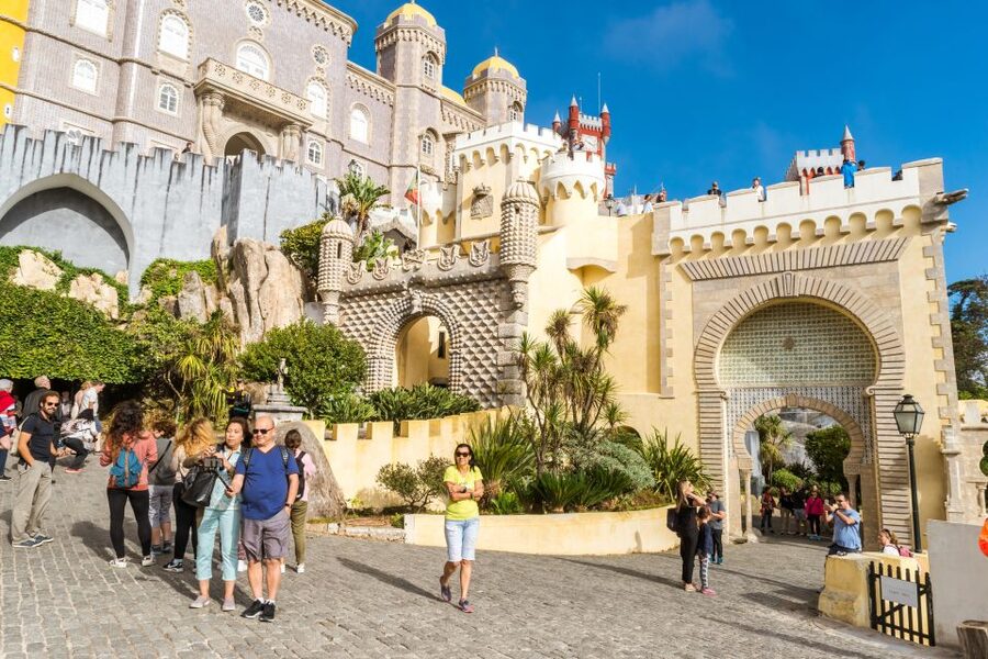 Lisbon: Sintra and Cascais Tour with Pena Palace Ticket - Sintra village, pastries, and free time