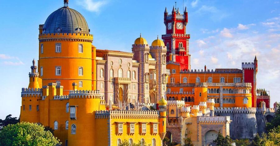 Lisbon: Sintra, Pena Palace and Cascais Region Private Tour - Sintra National Palace in the town center