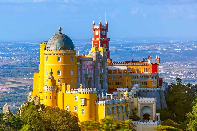 Lisbon: Sintra Town,Pena Palace, Moorish Castle& Quinta Regaleira - Seeing Pena Palace after the castle