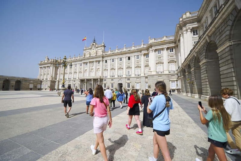 Madrid: Royal Palace Expert Guided Tour with Skip-the-Line - Meeting at Opera and walking toward the palace