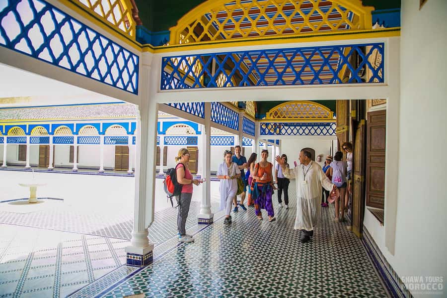 Marrakesh: Bahia Palace, Ben Youssef Medersa & Secret Garden - Ben Youssef Medersa is the architectural centerpiece