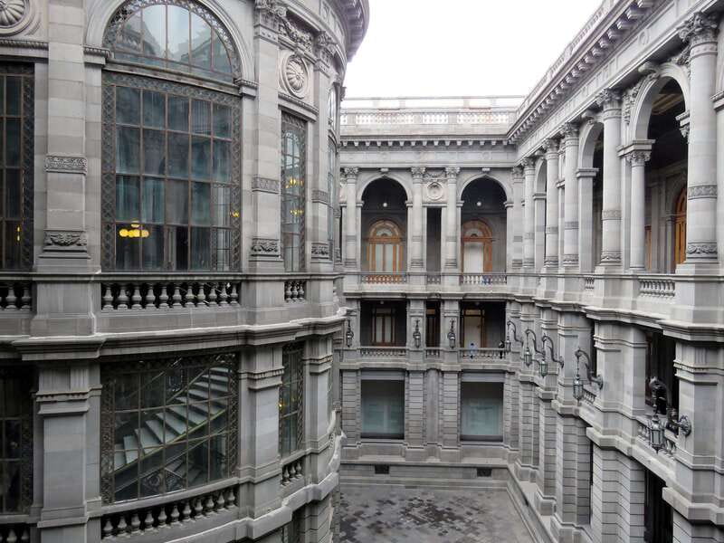 Mexico City Must-see Buildings & Palaces - Palacio de Correos: gold, marble, and a building still in use
