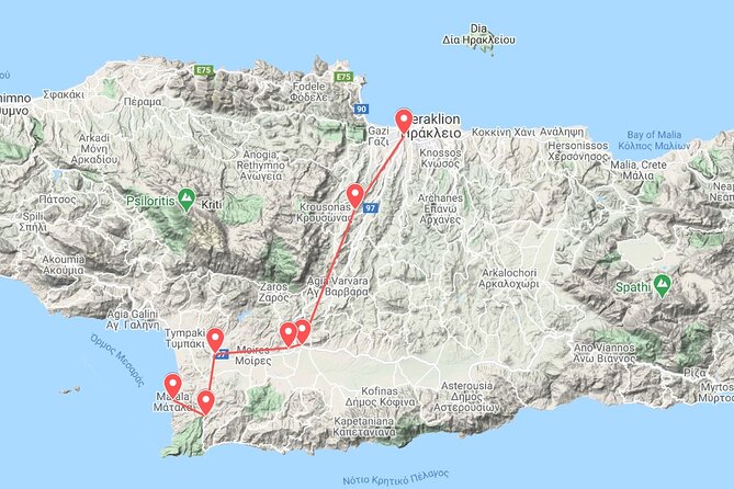 Minoan Luxuries: Ancient Palaces, Messara Wine Routes & Matala - Seafood and a proper southern Crete finish