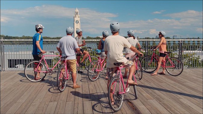 Non Touristy Pink Bike Tour by Spade & Palacio - Murals, Leonard Cohen, and Montreal’s street art
