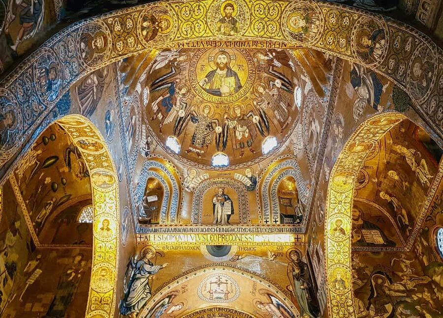 Palermo: Palatine Chapel, Audio App & optional Norman Palace - Looking up at the muqarnas ceiling