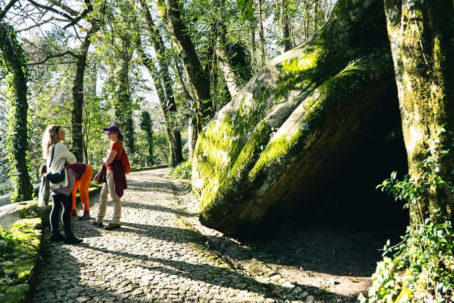Pena Palace, Moorish Castle,Quinta ad Regaleira:Walking tour - Walking onward to Pena Palace