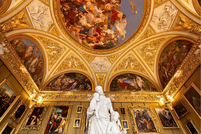 Pitti Palace and Boboli Garden Timed Entry Ticket with Audio Tour - The Palatine Gallery and its crowded wall of masterpieces