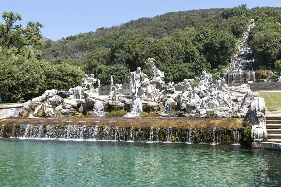 Private Caserta Royal Palace and Gardens Tour inc. Shuttle - Fountains, sculptures, and the Great Waterfall