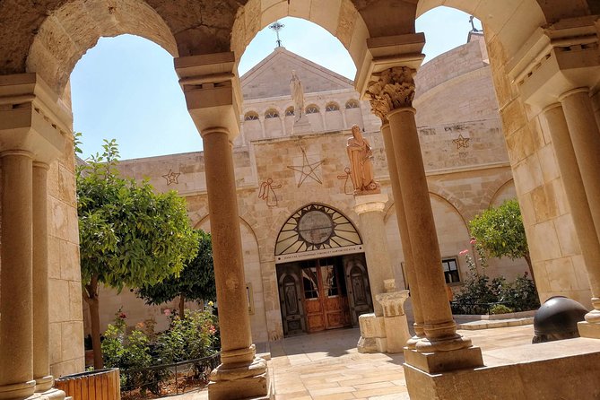 Private Day Tour: Jericho, Mount of Temptation, Hisham's Palace and Bethlehem - St. Catherine, the Milk Grotto, and Banksy