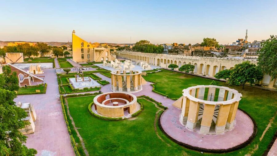 Private Jaipur Tour: City Palace, Jantar, Hawa & Jal Mahal - Four Jaipur icons, linked by a private car