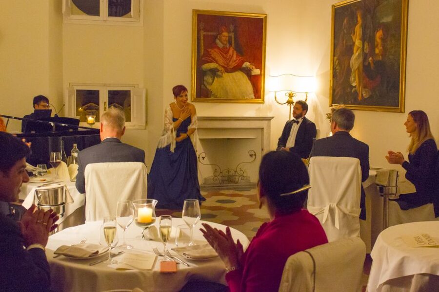 Rome: Dinner and Opera Performance at Palazzo Pamphili - The 7:30 p.m. welcome at Terrazza Borromini
