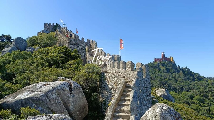 Sintra: Moorish Castle, Pena Palace, Cabo da Roca, & Cascais - The short walk to Pena Palace Gardens