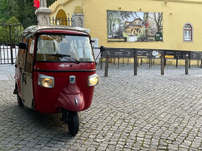 Sintra: Pena Palace and Park Entry Ticket with Tuk Tuk Ride - Meeting your driver in central Sintra