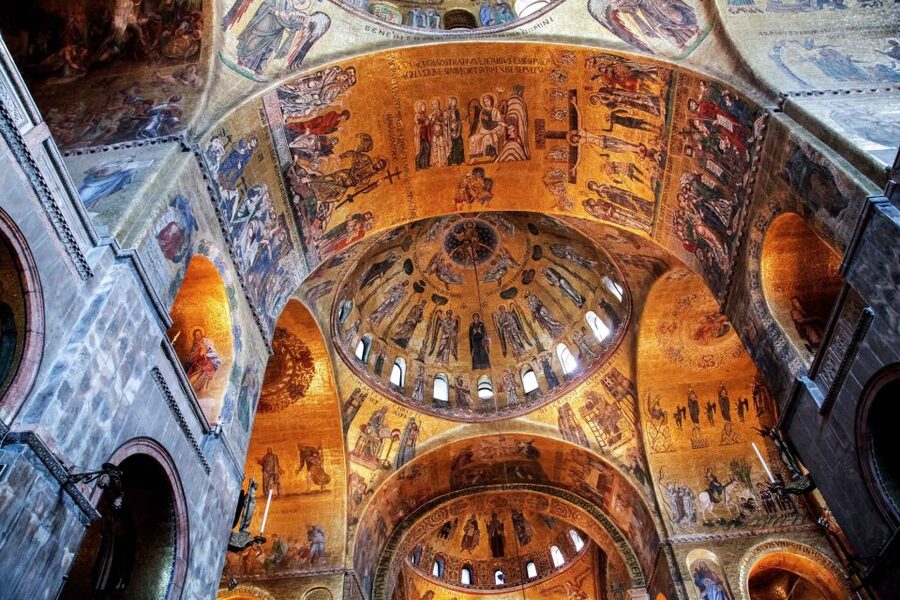Venice: Walking tour, Doge Palace, & St. Mark's Basilica - The walking route through San Marco