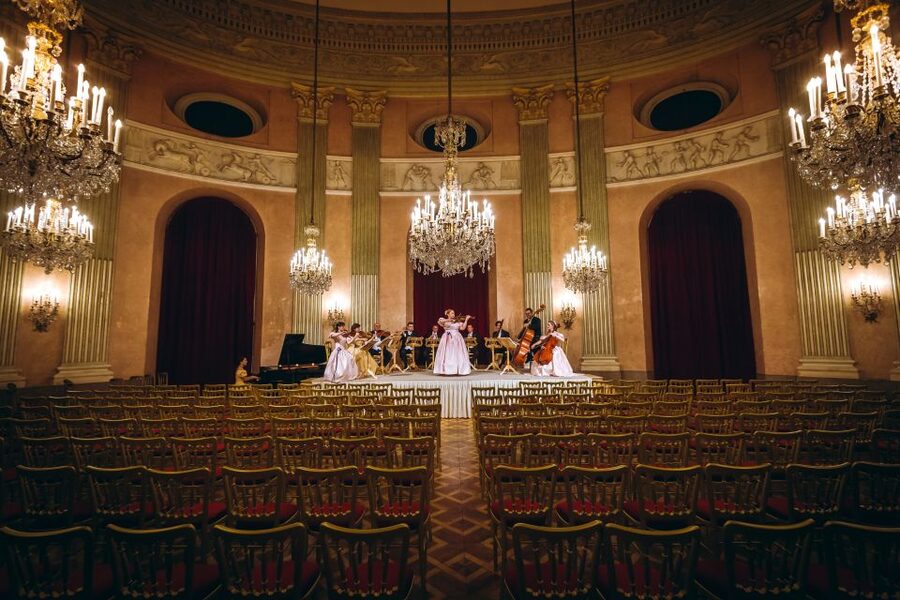Vienna: Mozart & Strauss Classical Concert at Börse Palace - Seating, sightlines, and sound